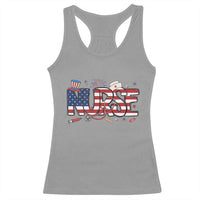 USA 250 Proud American Nurse Racerback Tank Top Patriotic Healthcare Hero