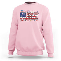 USA 250 Proud American Nurse Sweatshirt Patriotic Healthcare Hero