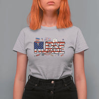 USA 250 Proud American Nurse T Shirt For Women Patriotic Healthcare Hero