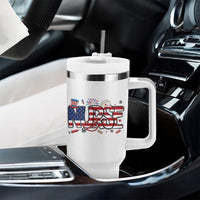 USA 250 Proud American Nurse Tumbler With Handle Patriotic Healthcare Hero