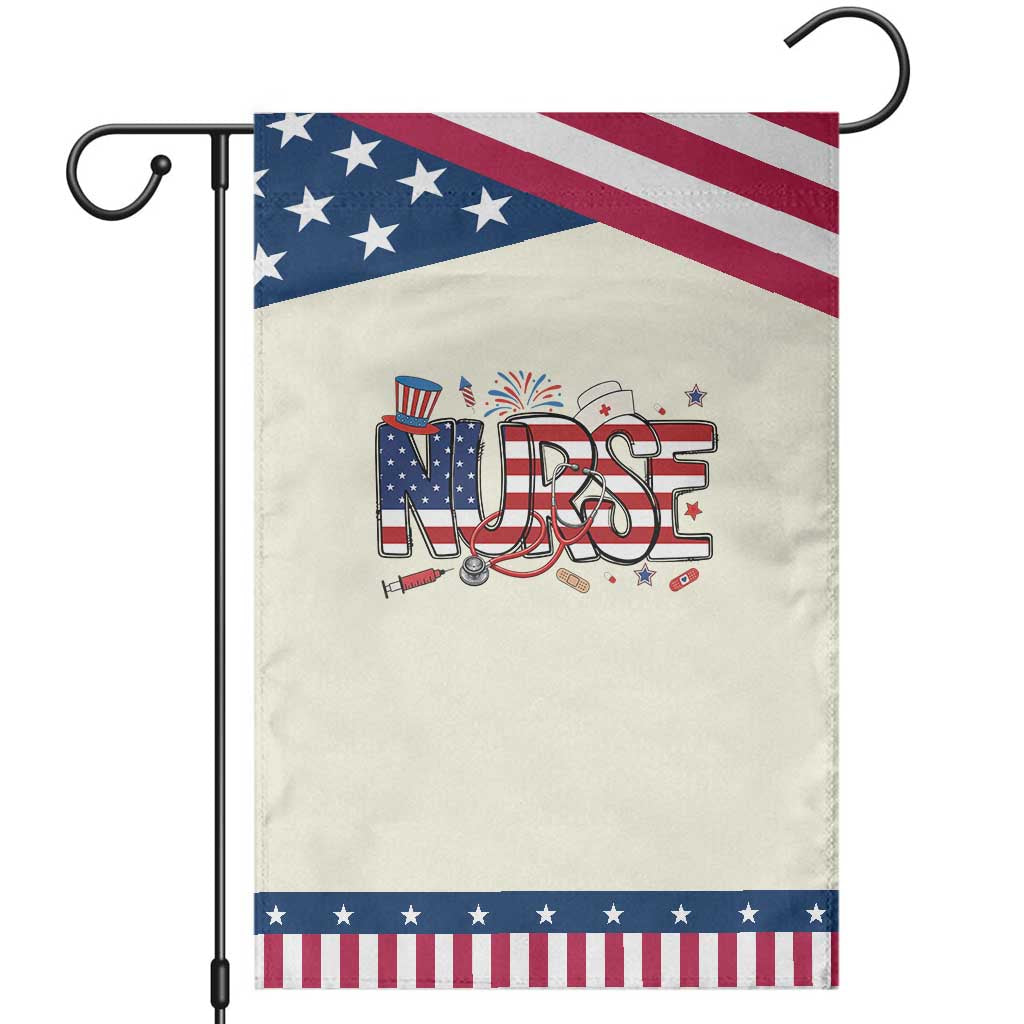 USA 250 Proud American Nurse Garden Flag Patriotic Healthcare Hero