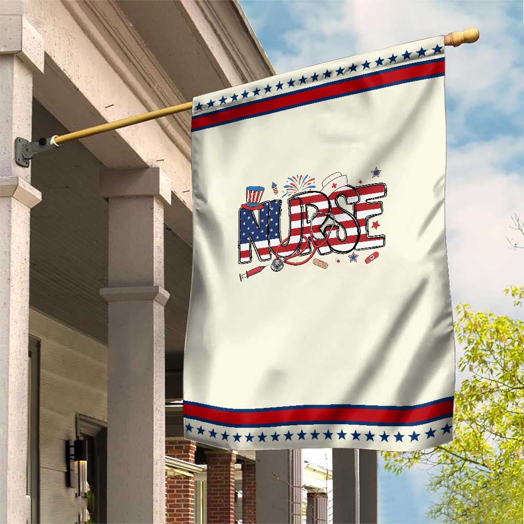 USA 250 Proud American Nurse Garden Flag Patriotic Healthcare Hero