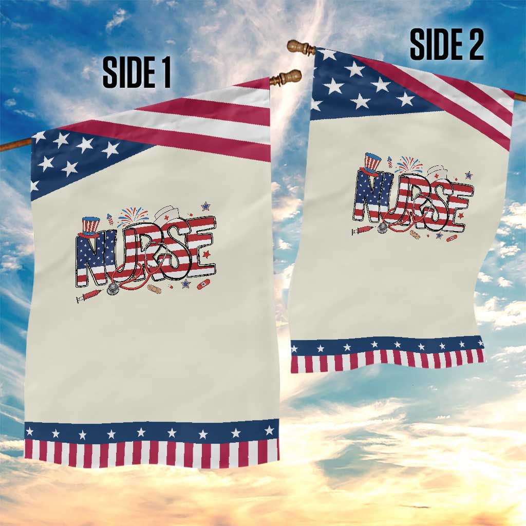 USA 250 Proud American Nurse Garden Flag Patriotic Healthcare Hero