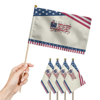 USA 250 Proud American Nurse Patriotic Handheld Flag Patriotic Healthcare Hero