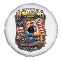 Patriotic Rosie Nurse Feminist Pride Spare Tire Cover 250 Years Of Nursing