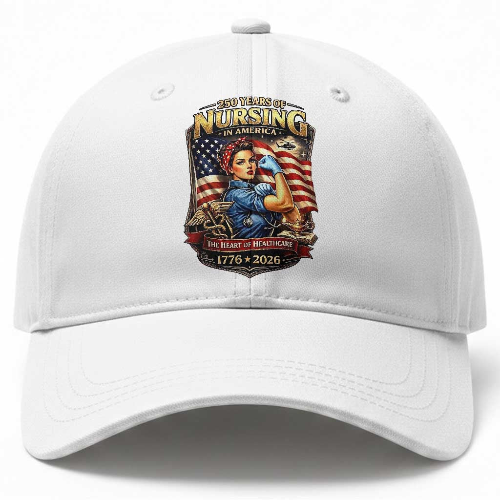 Patriotic Rosie Nurse Feminist Pride Baseball Cap 250 Years Of Nursing