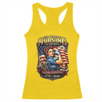 Patriotic Rosie Nurse Feminist Pride Racerback Tank Top 250 Years Of Nursing