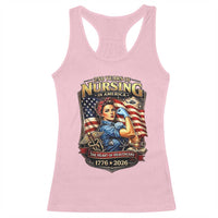 Patriotic Rosie Nurse Feminist Pride Racerback Tank Top 250 Years Of Nursing