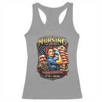 Patriotic Rosie Nurse Feminist Pride Racerback Tank Top 250 Years Of Nursing