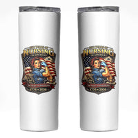 Patriotic Rosie Nurse Feminist Pride Skinny Tumbler 250 Years Of Nursing
