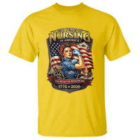 Patriotic Rosie Nurse Feminist Pride T Shirt 250 Years Of Nursing