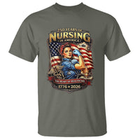 Patriotic Rosie Nurse Feminist Pride T Shirt 250 Years Of Nursing