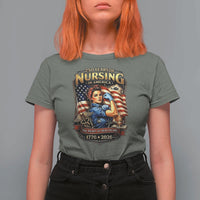 Patriotic Rosie Nurse Feminist Pride T Shirt For Women 250 Years Of Nursing