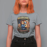 Patriotic Rosie Nurse Feminist Pride T Shirt For Women 250 Years Of Nursing
