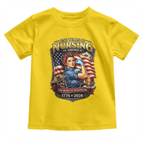 Patriotic Rosie Nurse Feminist Pride Toddler T Shirt 250 Years Of Nursing
