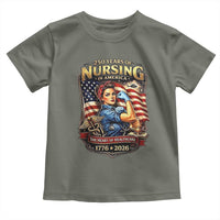 Patriotic Rosie Nurse Feminist Pride Toddler T Shirt 250 Years Of Nursing