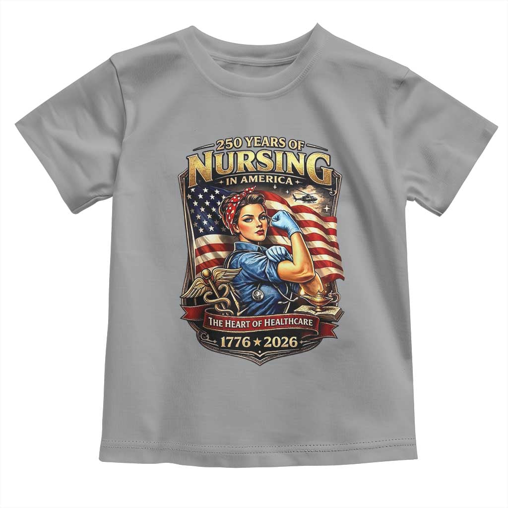 Patriotic Rosie Nurse Feminist Pride Toddler T Shirt 250 Years Of Nursing