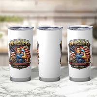 Patriotic Rosie Nurse Feminist Pride Tumbler Cup 250 Years Of Nursing