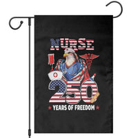 Bald Eagle Nurse 250 Years Of Freedom Garden Flag Patriotic American Nurse Gift