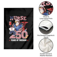 Bald Eagle Nurse 250 Years Of Freedom Garden Flag Patriotic American Nurse Gift