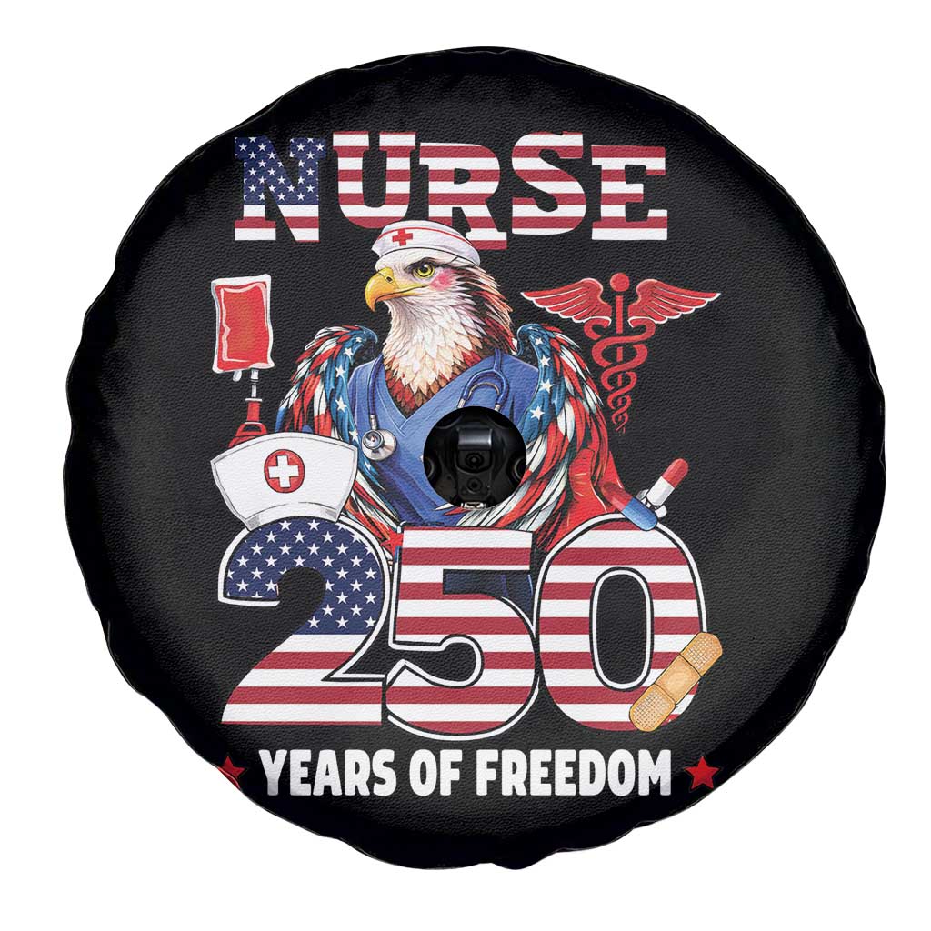 Bald Eagle Nurse 250 Years Of Freedom Spare Tire Cover Patriotic American Nurse Gift