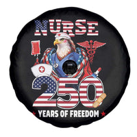 Bald Eagle Nurse 250 Years Of Freedom Spare Tire Cover Patriotic American Nurse Gift