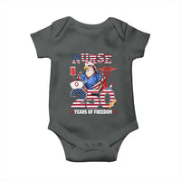 Bald Eagle Nurse 250 Years Of Freedom Baby Onesie Patriotic American Nurse Gift
