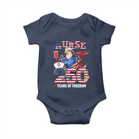 Bald Eagle Nurse 250 Years Of Freedom Baby Onesie Patriotic American Nurse Gift