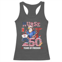 Bald Eagle Nurse 250 Years Of Freedom Racerback Tank Top Patriotic American Nurse Gift
