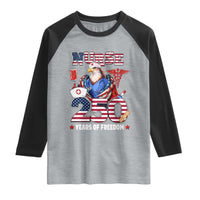 Bald Eagle Nurse 250 Years Of Freedom Raglan Shirt Patriotic American Nurse Gift