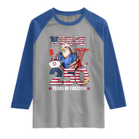 Bald Eagle Nurse 250 Years Of Freedom Raglan Shirt Patriotic American Nurse Gift