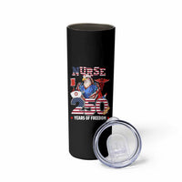 Bald Eagle Nurse 250 Years Of Freedom Skinny Tumbler Patriotic American Nurse Gift