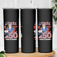 Bald Eagle Nurse 250 Years Of Freedom Skinny Tumbler Patriotic American Nurse Gift