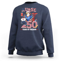 Bald Eagle Nurse 250 Years Of Freedom Sweatshirt Patriotic American Nurse Gift