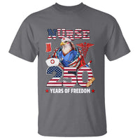 Bald Eagle Nurse 250 Years Of Freedom T Shirt Patriotic American Nurse Gift