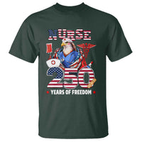 Bald Eagle Nurse 250 Years Of Freedom T Shirt Patriotic American Nurse Gift