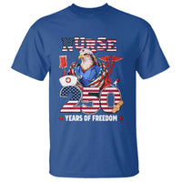 Bald Eagle Nurse 250 Years Of Freedom T Shirt Patriotic American Nurse Gift