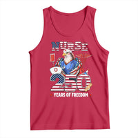 Bald Eagle Nurse 250 Years Of Freedom Tank Top Patriotic American Nurse Gift