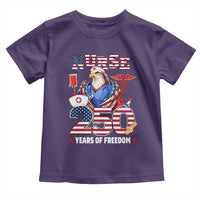 Bald Eagle Nurse 250 Years Of Freedom Toddler T Shirt Patriotic American Nurse Gift