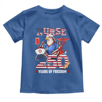 Bald Eagle Nurse 250 Years Of Freedom Toddler T Shirt Patriotic American Nurse Gift