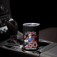 Bald Eagle Nurse 250 Years Of Freedom Tumbler Cup Patriotic American Nurse Gift