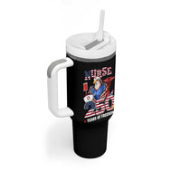 Bald Eagle Nurse 250 Years Of Freedom Tumbler With Handle Patriotic American Nurse Gift