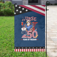 Bald Eagle Nurse 250 Years Of Freedom Garden Flag Patriotic American Nurse Gift