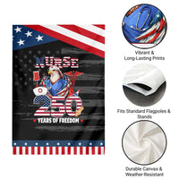 Bald Eagle Nurse 250 Years Of Freedom Garden Flag Patriotic American Nurse Gift