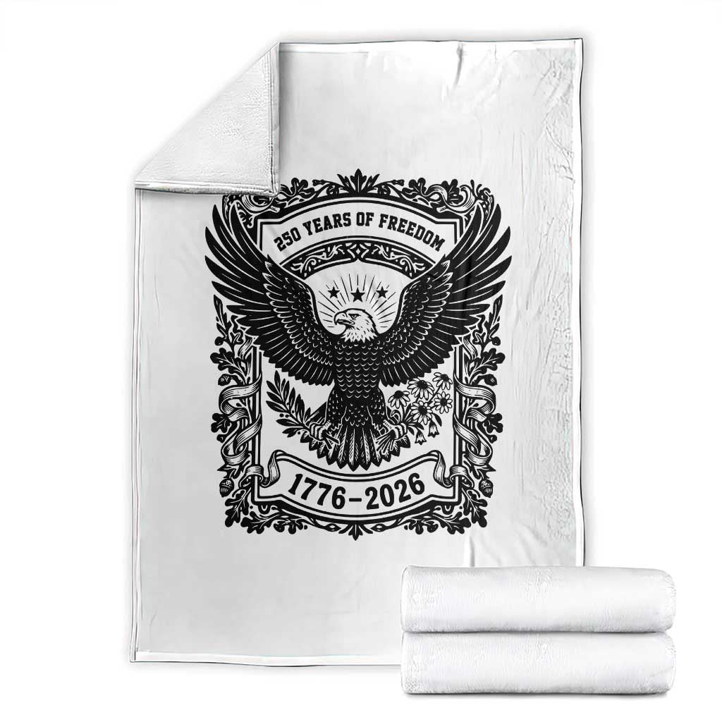Cottagecore Patriotic Eagle 250th Anniversary USA Gift Throw Blanket