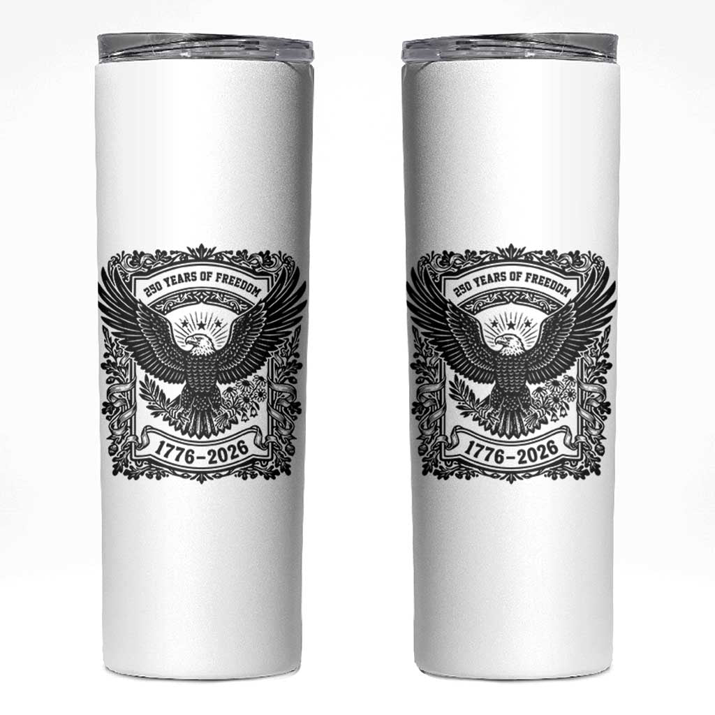 Cottagecore Patriotic Eagle 250th Anniversary USA Gift Skinny Tumbler