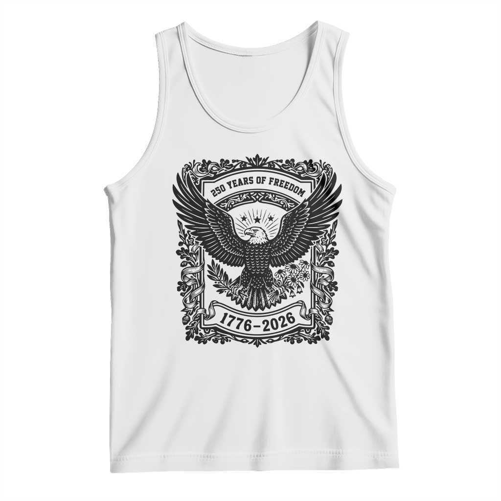 Cottagecore Patriotic Eagle 250th Anniversary USA Gift Tank Top