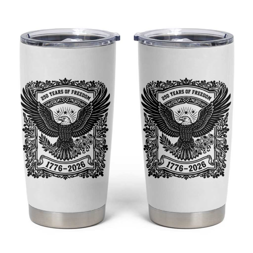 Cottagecore Patriotic Eagle 250th Anniversary USA Gift Tumbler Cup
