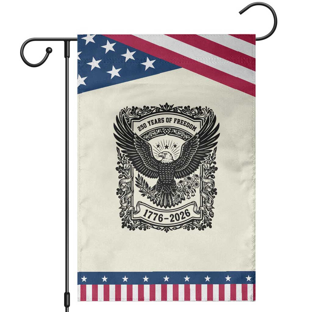 Cottagecore Patriotic Eagle 250th Anniversary USA Gift Garden Flag