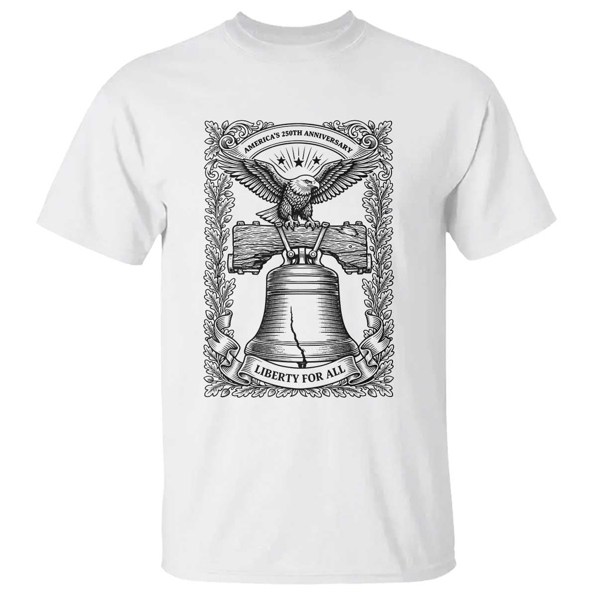 Cottagecore Patriotic Eagle Liberty Bell T Shirt 250th Anniversary Gift